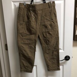 Free People Crop Green Pants 6